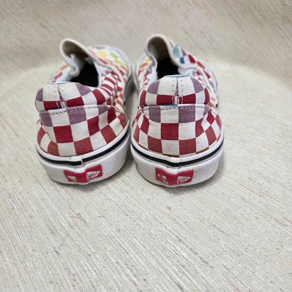 Vans Woman's flats Multi-Colored Checkered Design Shoes size 10.5 - Picture 6 of 6